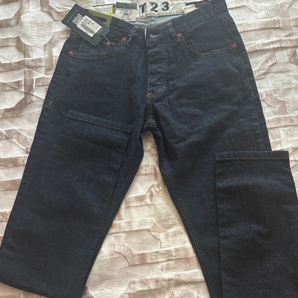 Ron Tomson Dark Blue Cargo Pants